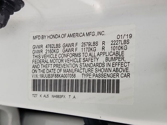 2019 Acura TLX w/Advance Pkg