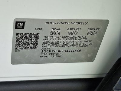 2019 Chevrolet Bolt EV LT