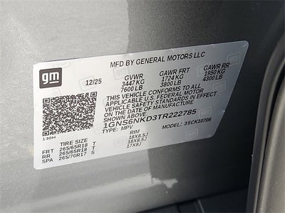 2026 Chevrolet Tahoe LT