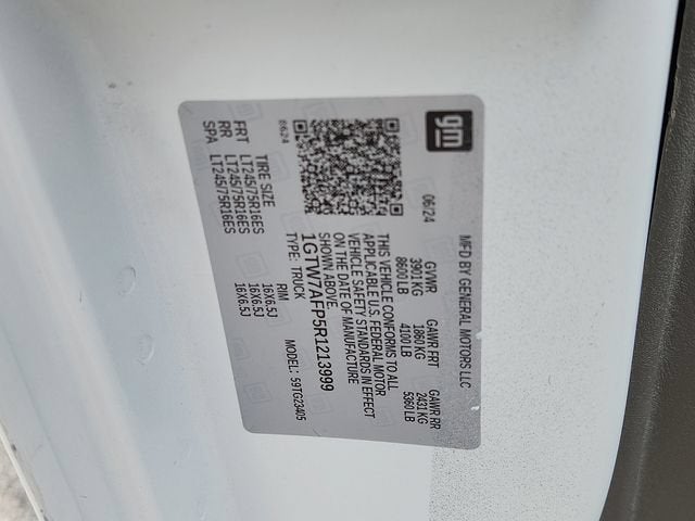 2024 GMC Savana Cargo 2500 Work Van