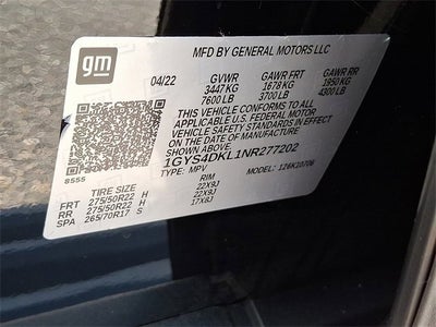 2022 Cadillac Escalade Premium Luxury Platinum