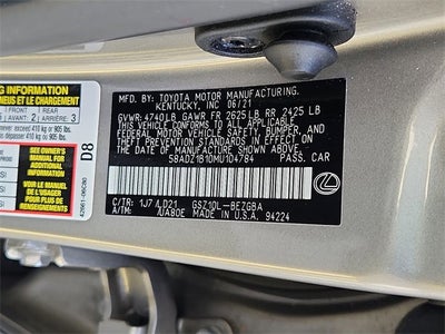 2021 Lexus ES ES 350