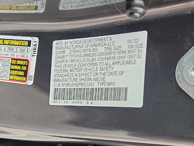 2023 Honda Odyssey Touring
