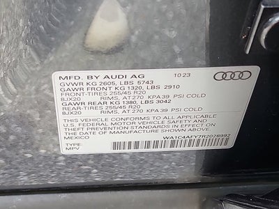 2024 Audi SQ5 Prestige TFSI quattro Tiptronic